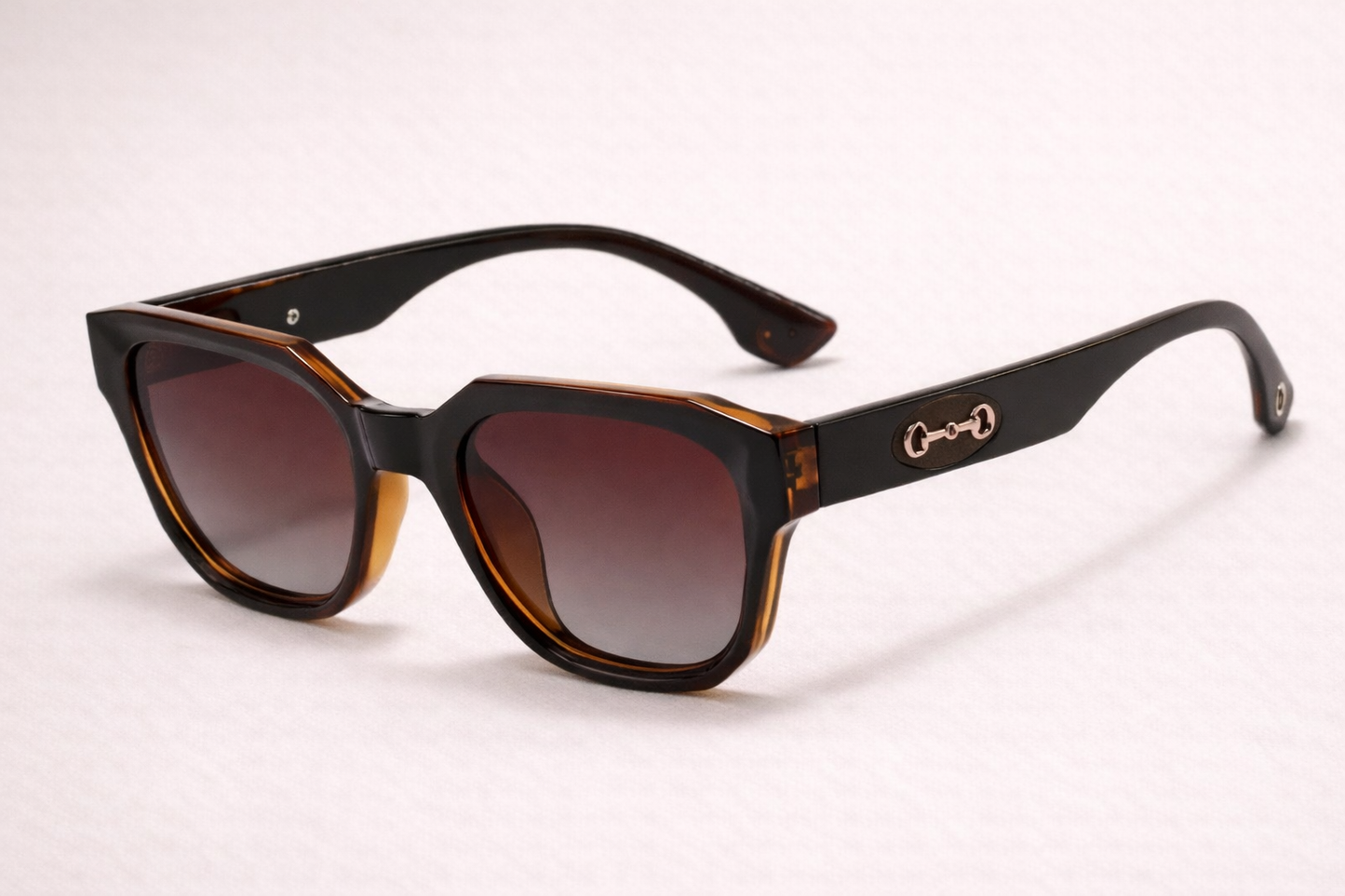 Modern Snaffle Square Sunglasses