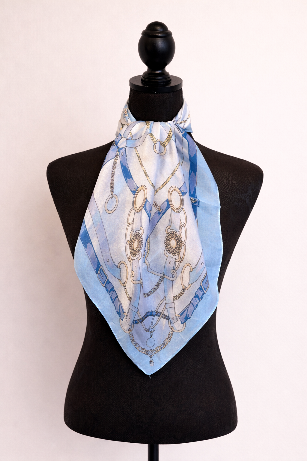 Chain Print Square Scarf