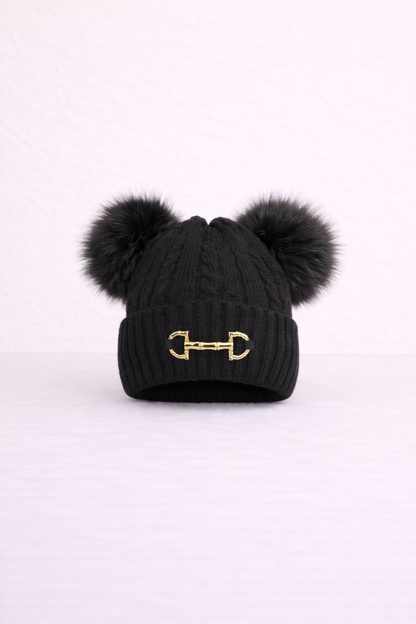 Snaffle Double Pom Hat