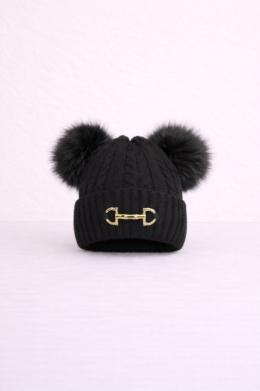 Snaffle Double Pom Hat