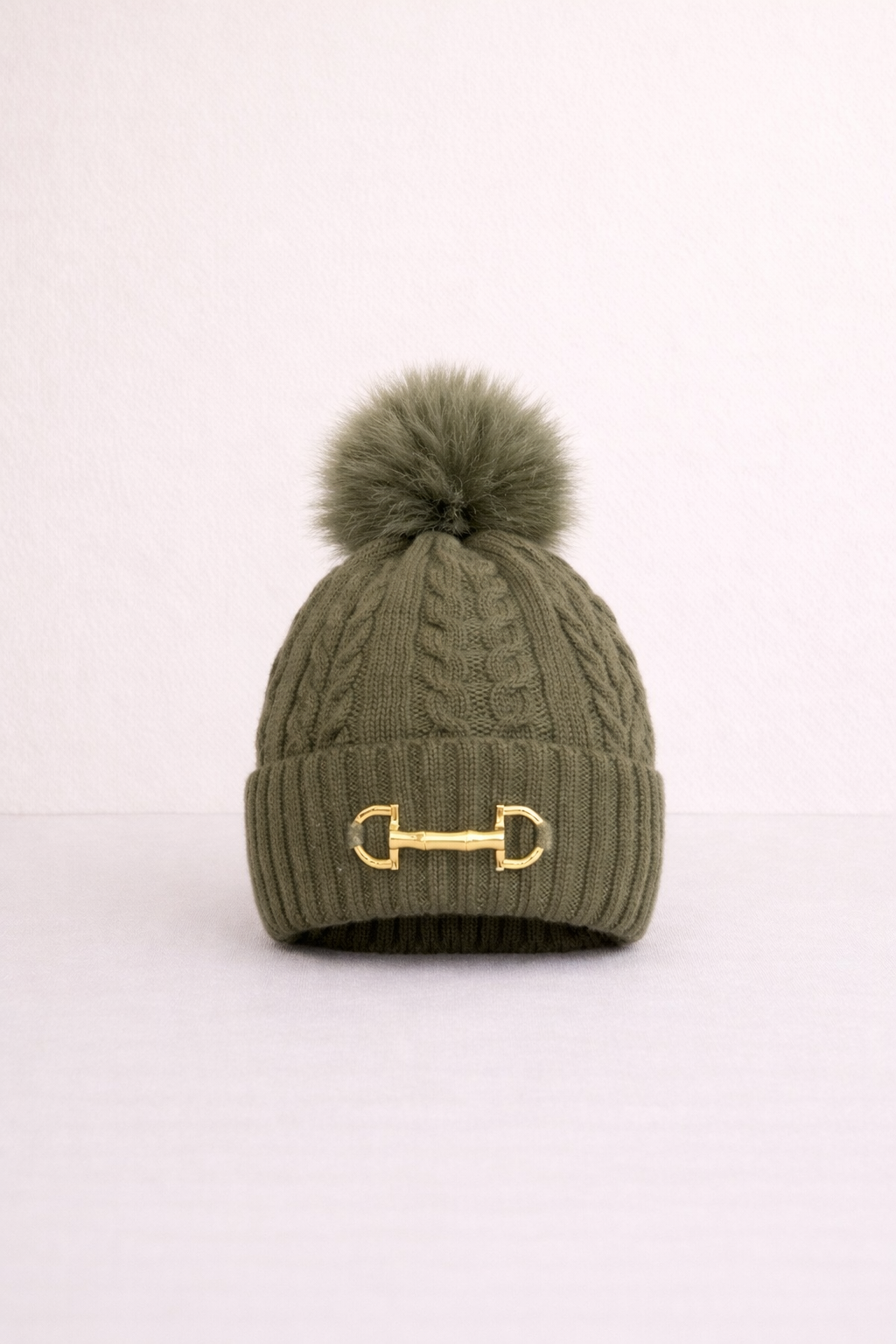 Fleece Lined Snaffle Pom Pom Hat