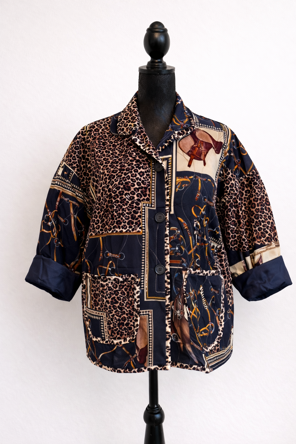 Equestrian Patchwork Quilted Jacket