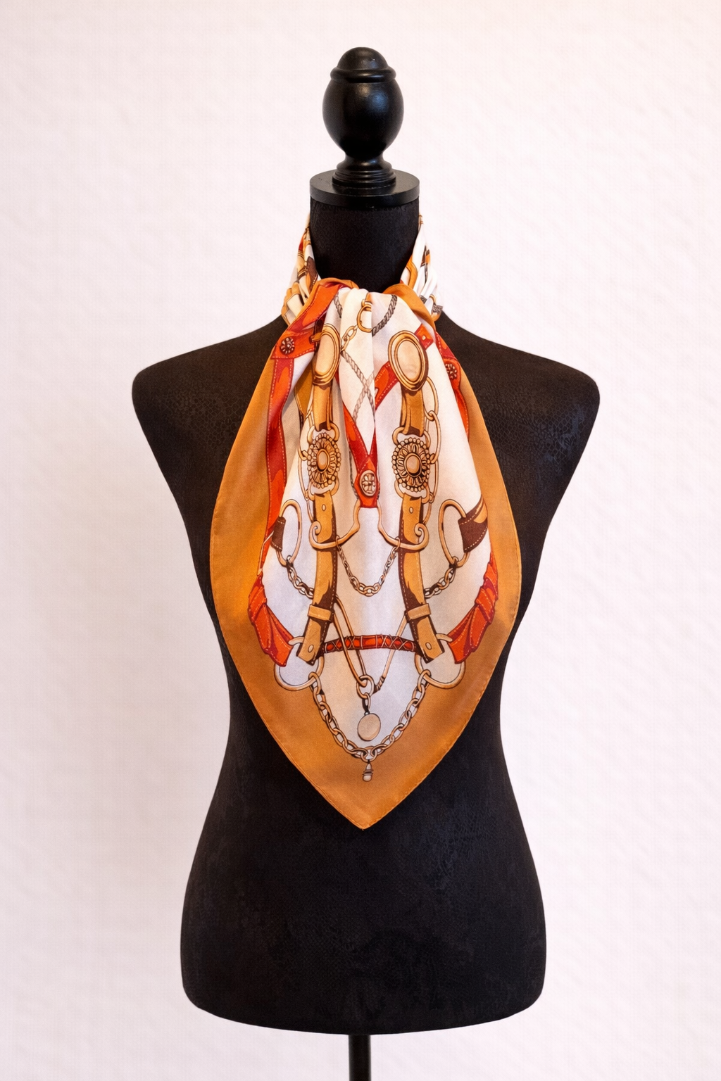Chain Print Square Scarf