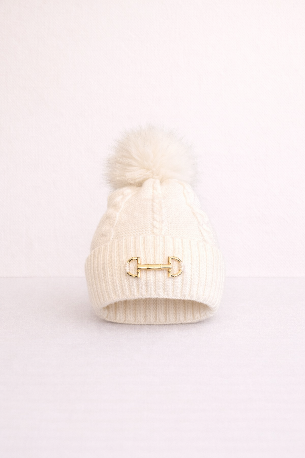 Fleece Lined Snaffle Pom Pom Hat