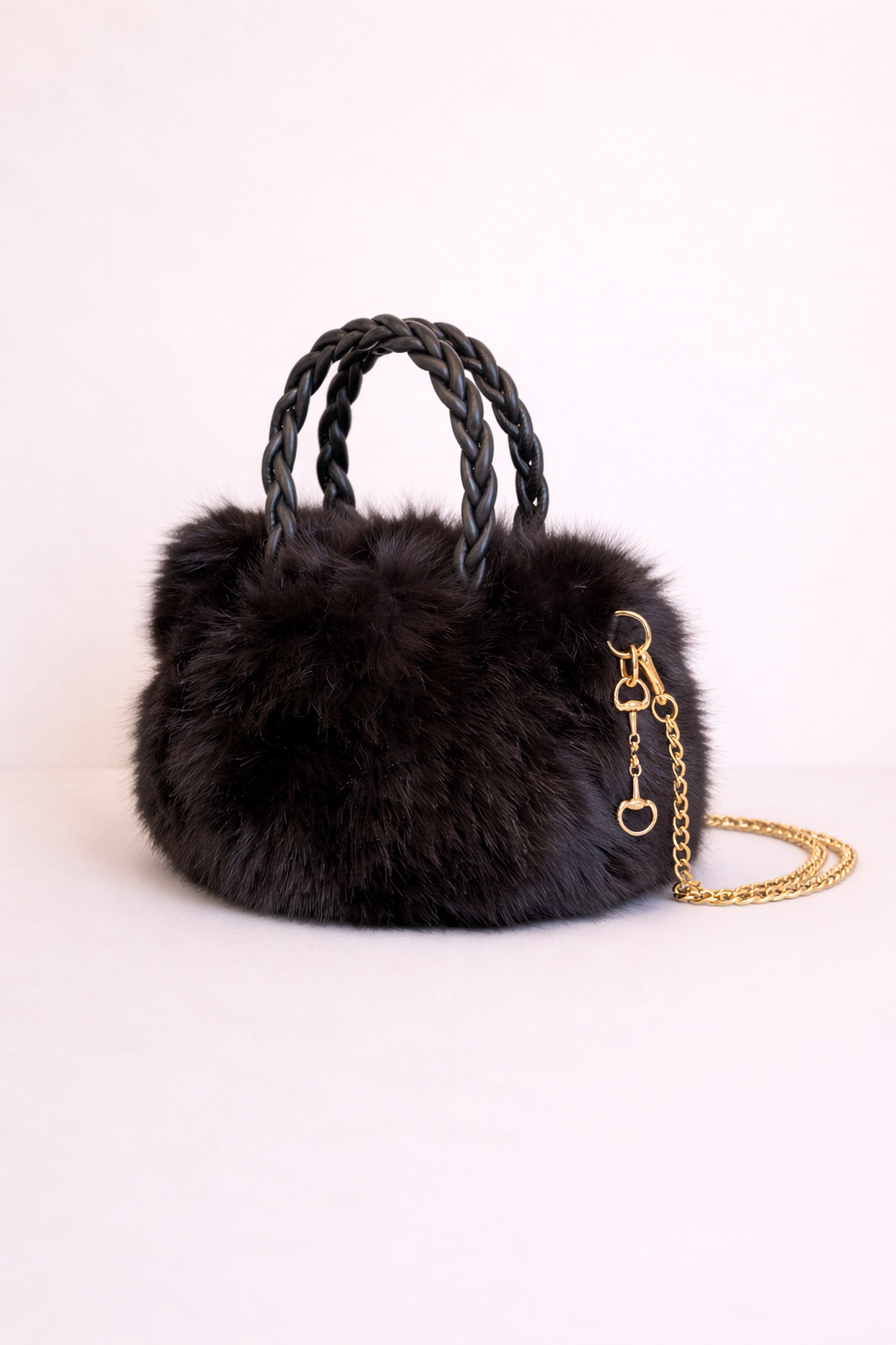 The Faux Fur Snaffle Mini Bag