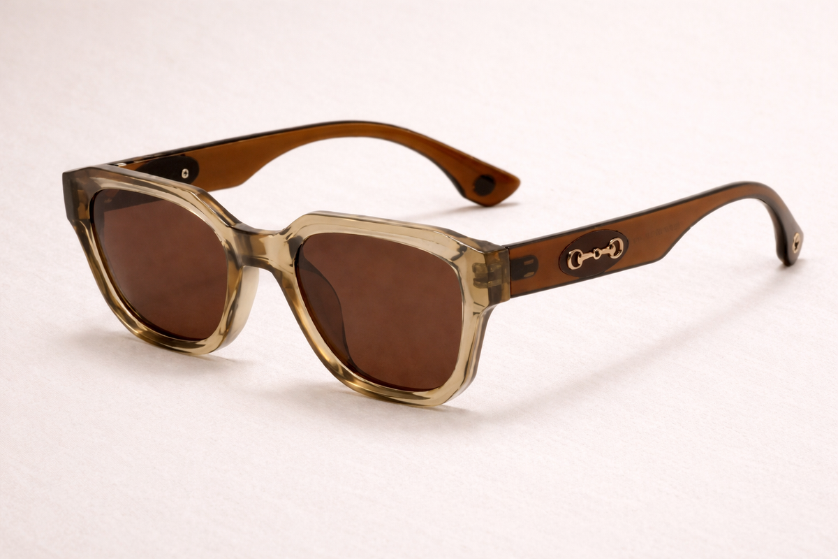 Modern Snaffle Square Sunglasses