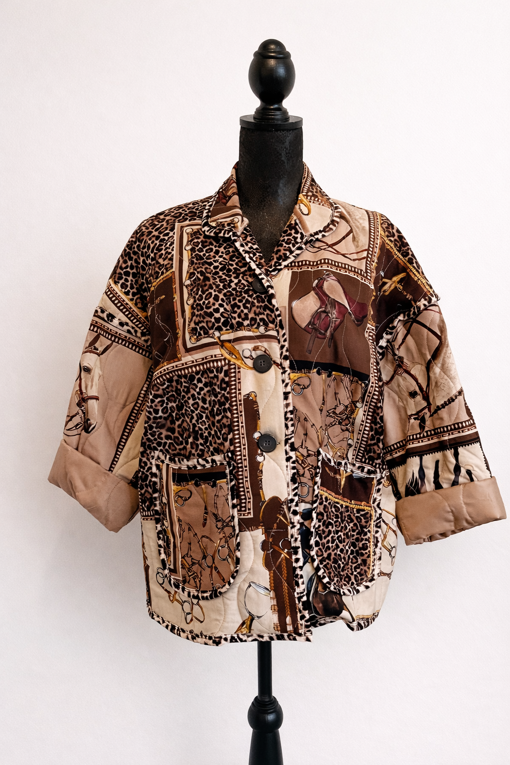 Equestrian Patchwork Quilted Jacket