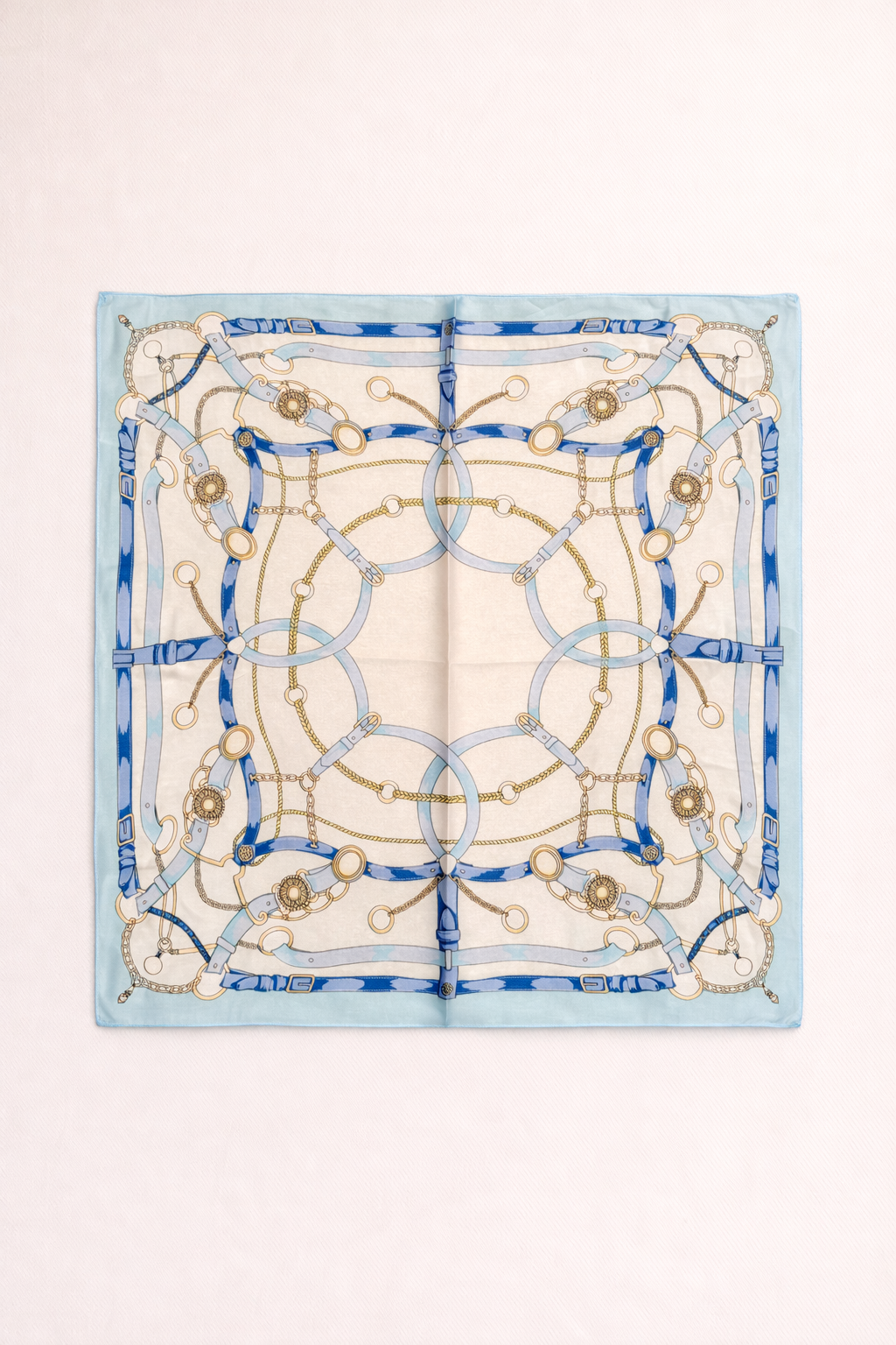 Chain Print Square Scarf