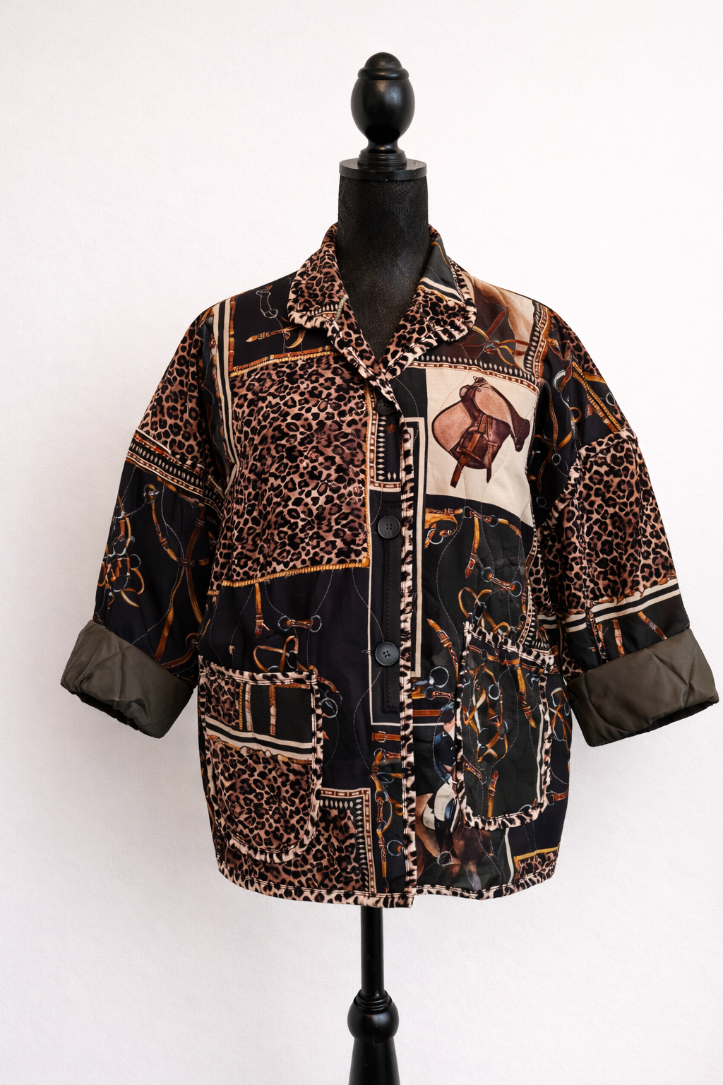 Equestrian Patchwork Quilted Jacket