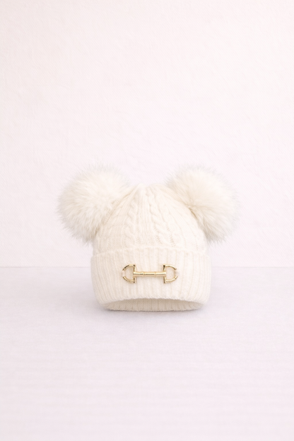 Snaffle Double Pom Hat
