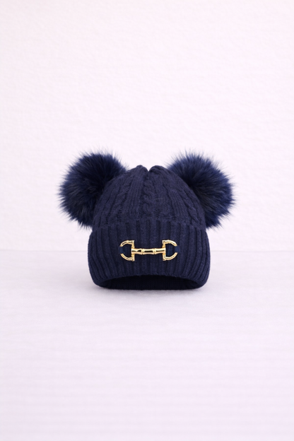 Snaffle Double Pom Hat