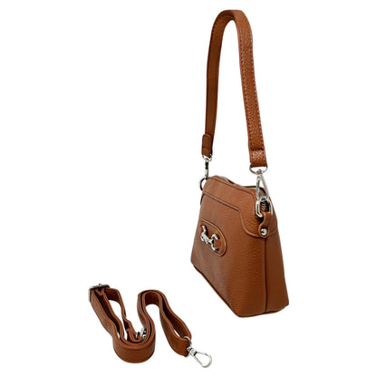 Snaffle Detail Shoulder/Crossbody Bag