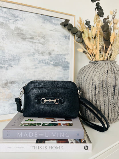 Snaffle Detail Shoulder/Crossbody Bag