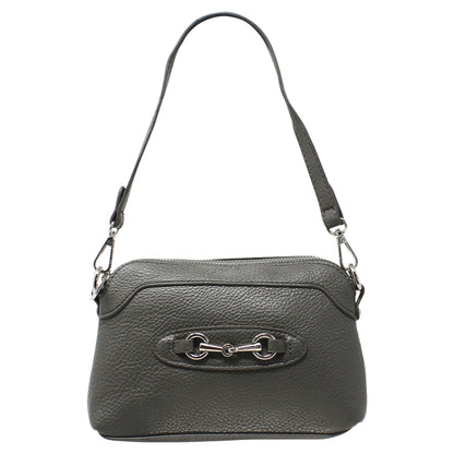 Snaffle Detail Shoulder/Crossbody Bag